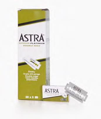 Cuchilla Astra Doble Superior Platinum 100 unid.
