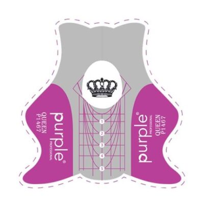 Purple Moldes de Uñas Queen 500 Unid. P1467