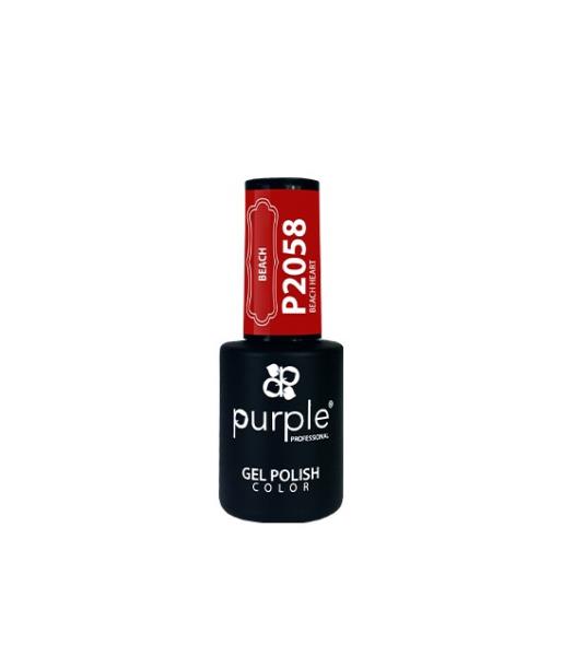 Purple Gel Polish 10 ml Beach Heart P2058