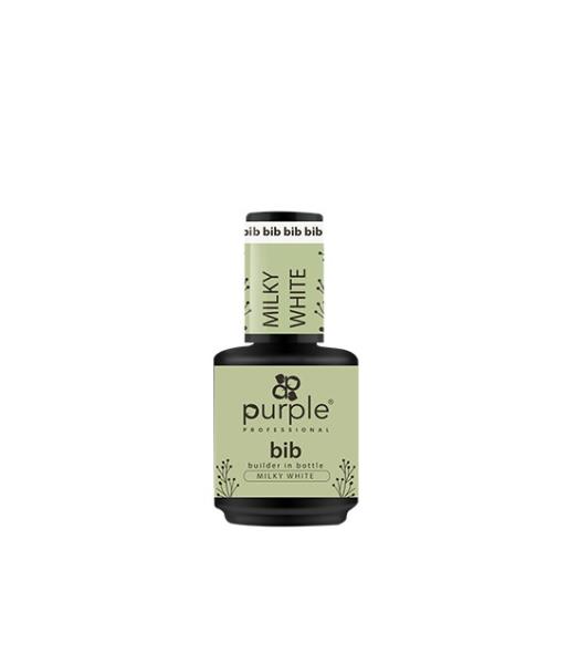 Purple BIB 15 ml Builder in Bottle Milky White P180